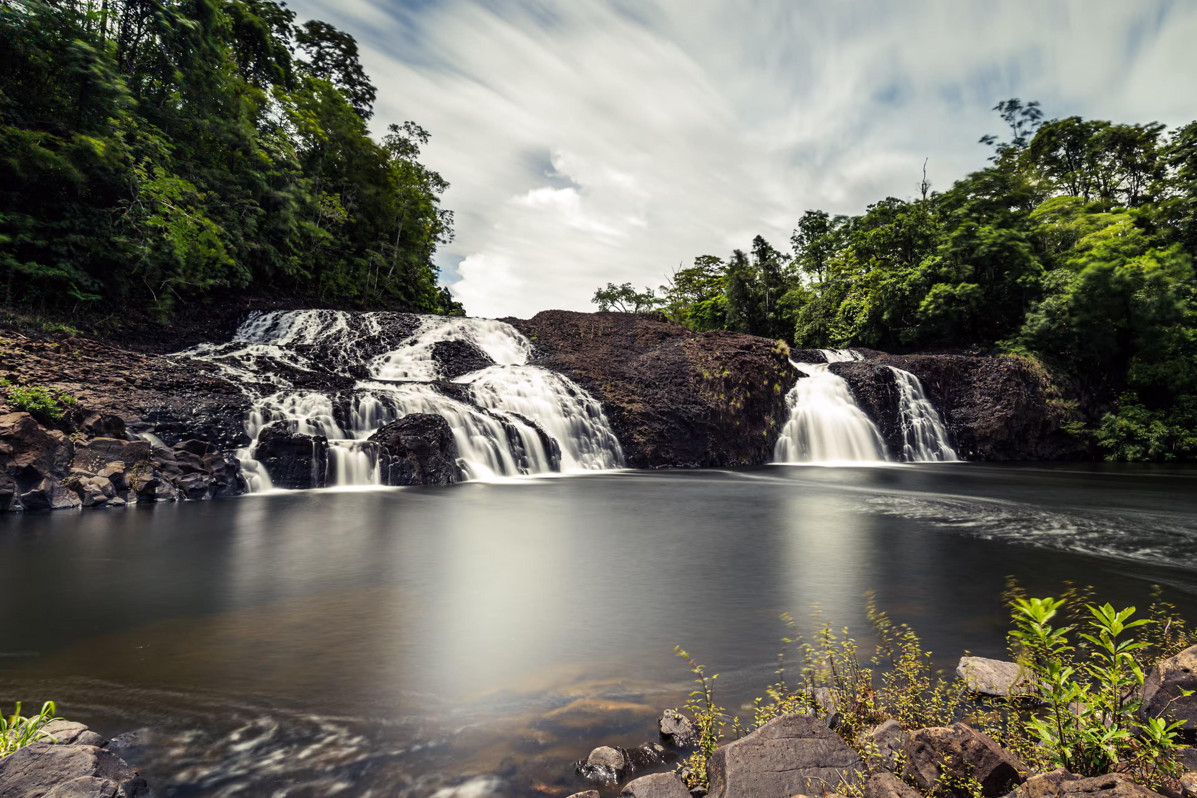 Waterfall around Chi Phat villagae, Cambodia