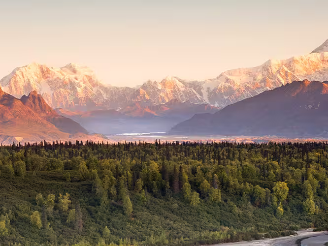 Denali Range Mt McKinley Alaska, USA
