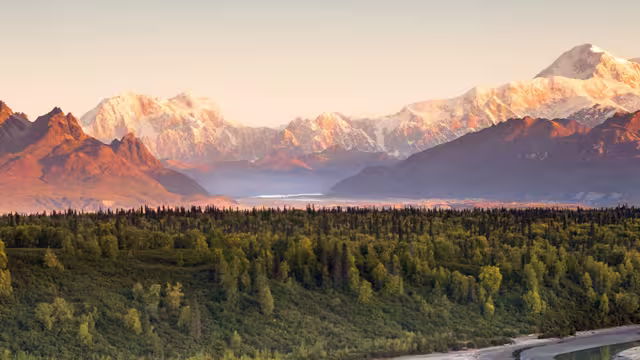 Denali Range Mt McKinley Alaska, USA