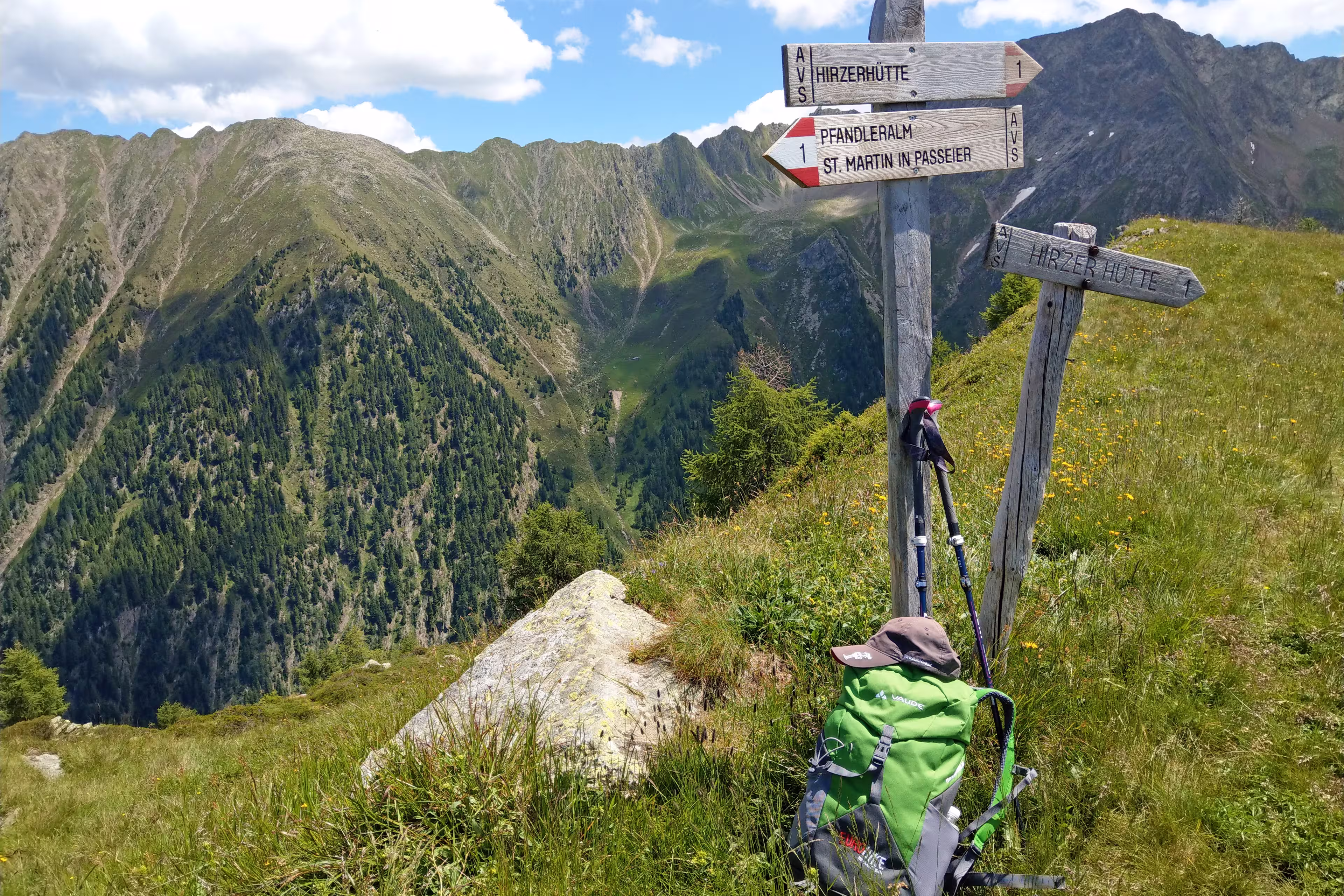 Wegweiser Passeiertal