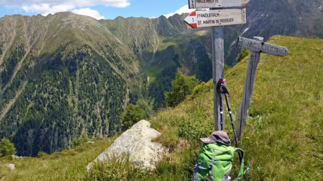 Wegweiser Passeiertal
