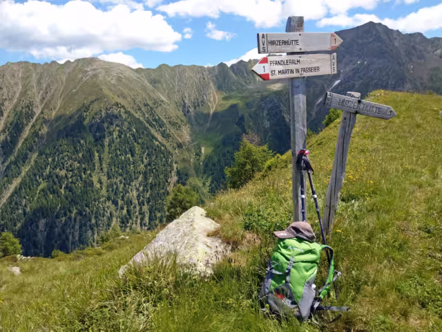 Wegweiser Passeiertal