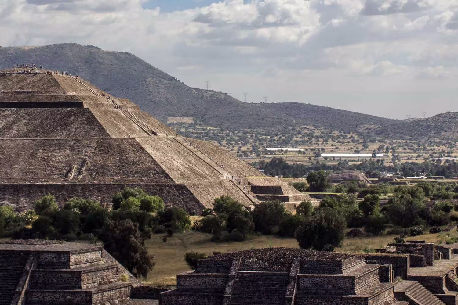 View of Teotihuacan mexico