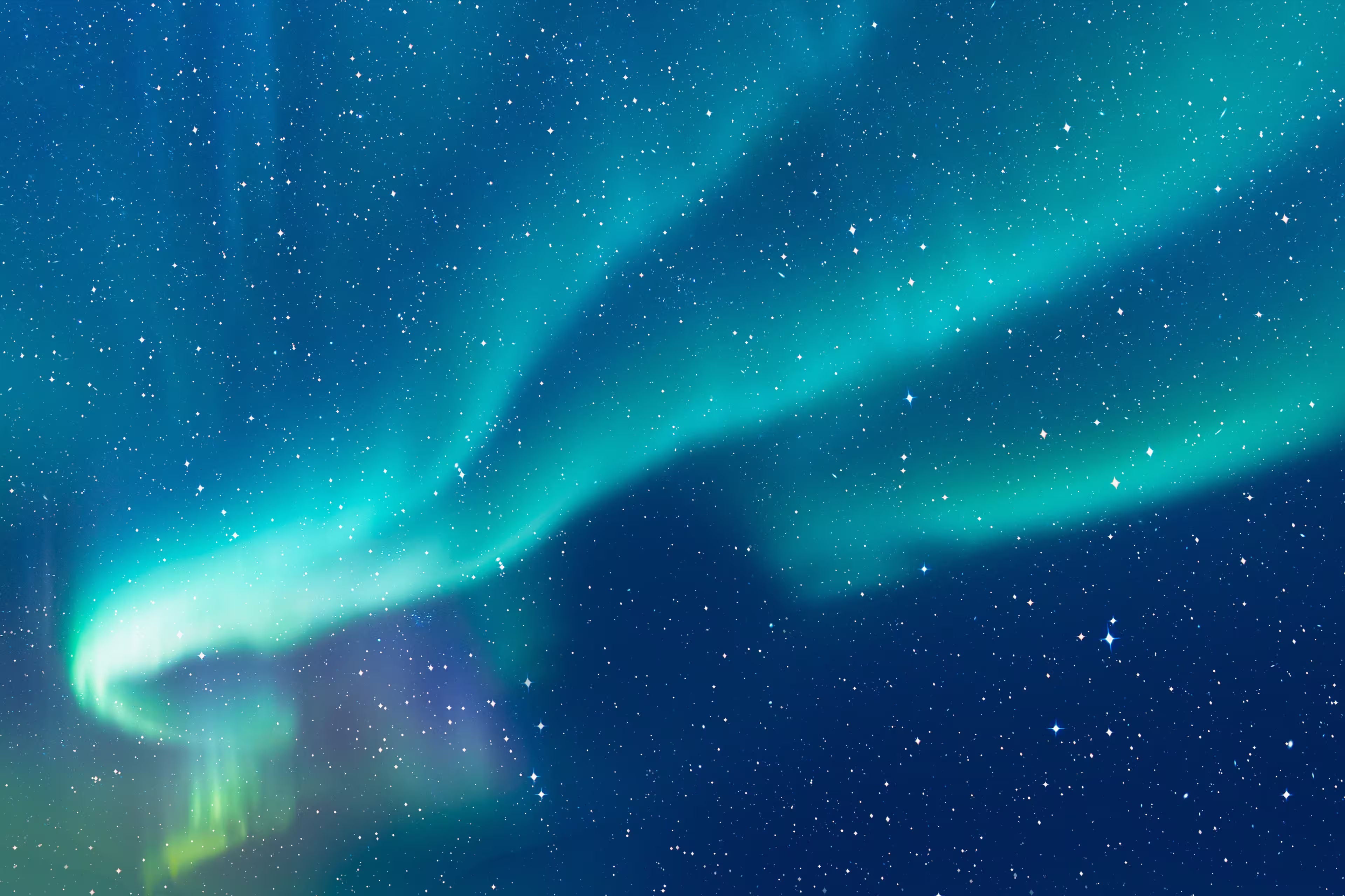 Northern lights or Aurora borealis in the sky - Tromso, Norway
