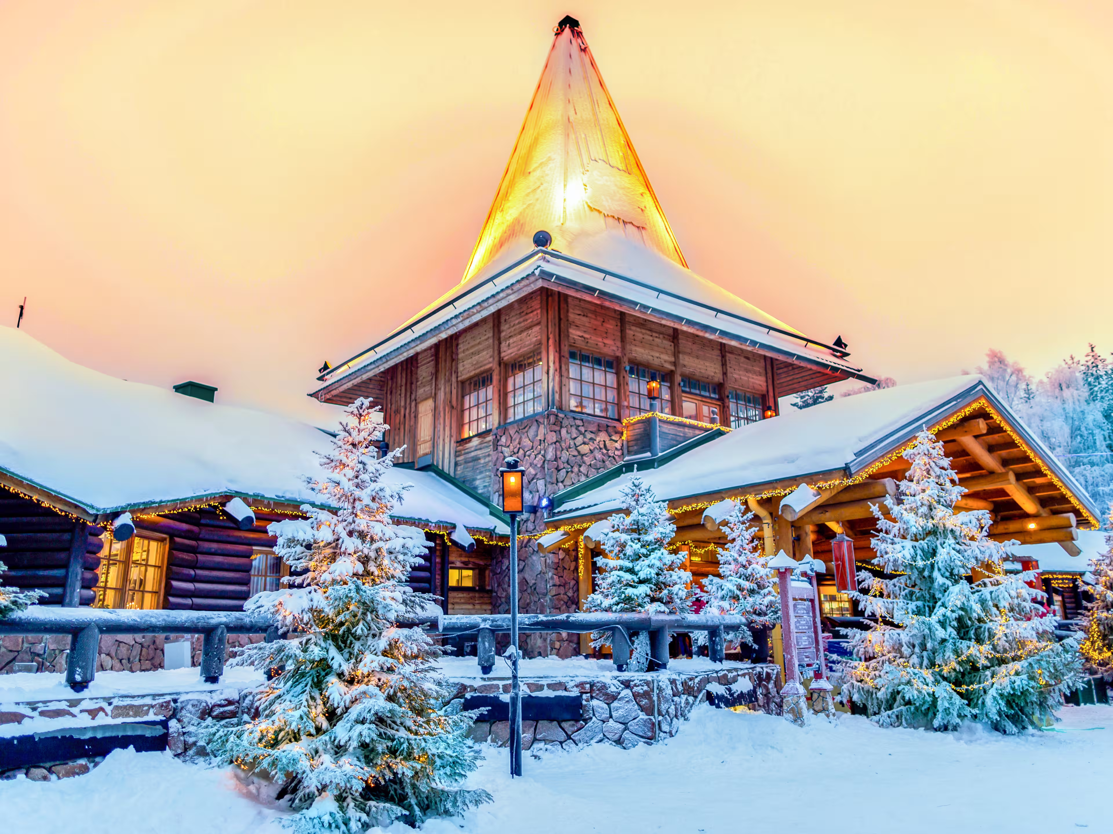 Santa claus village lapland finland