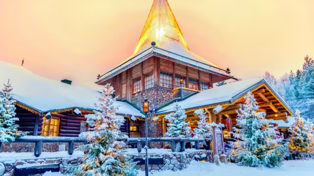 Santa claus village lapland finland
