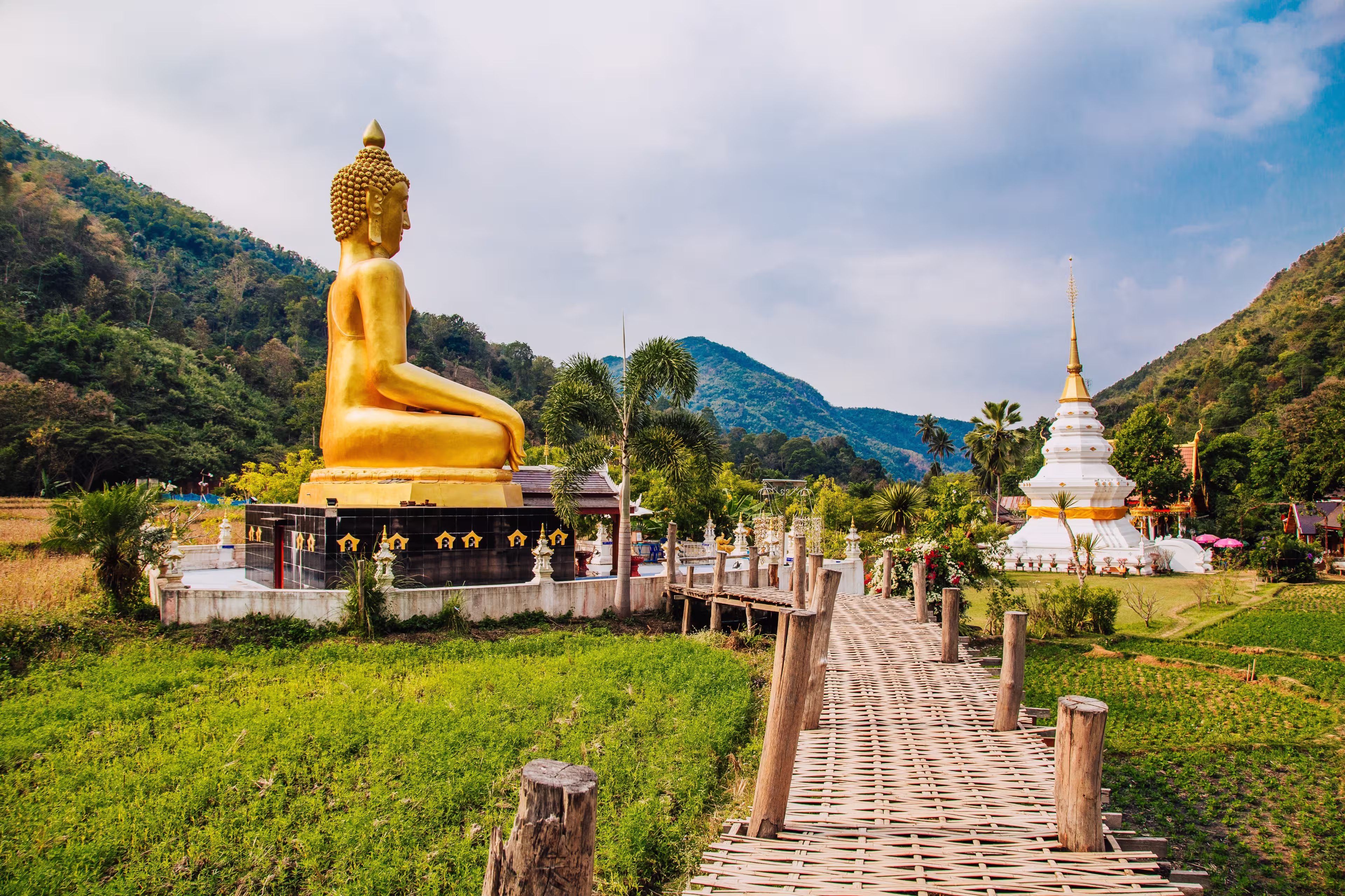Wat Na Khuha Temple in Phrae Thailand