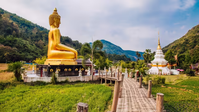 Wat Na Khuha Temple in Phrae Thailand