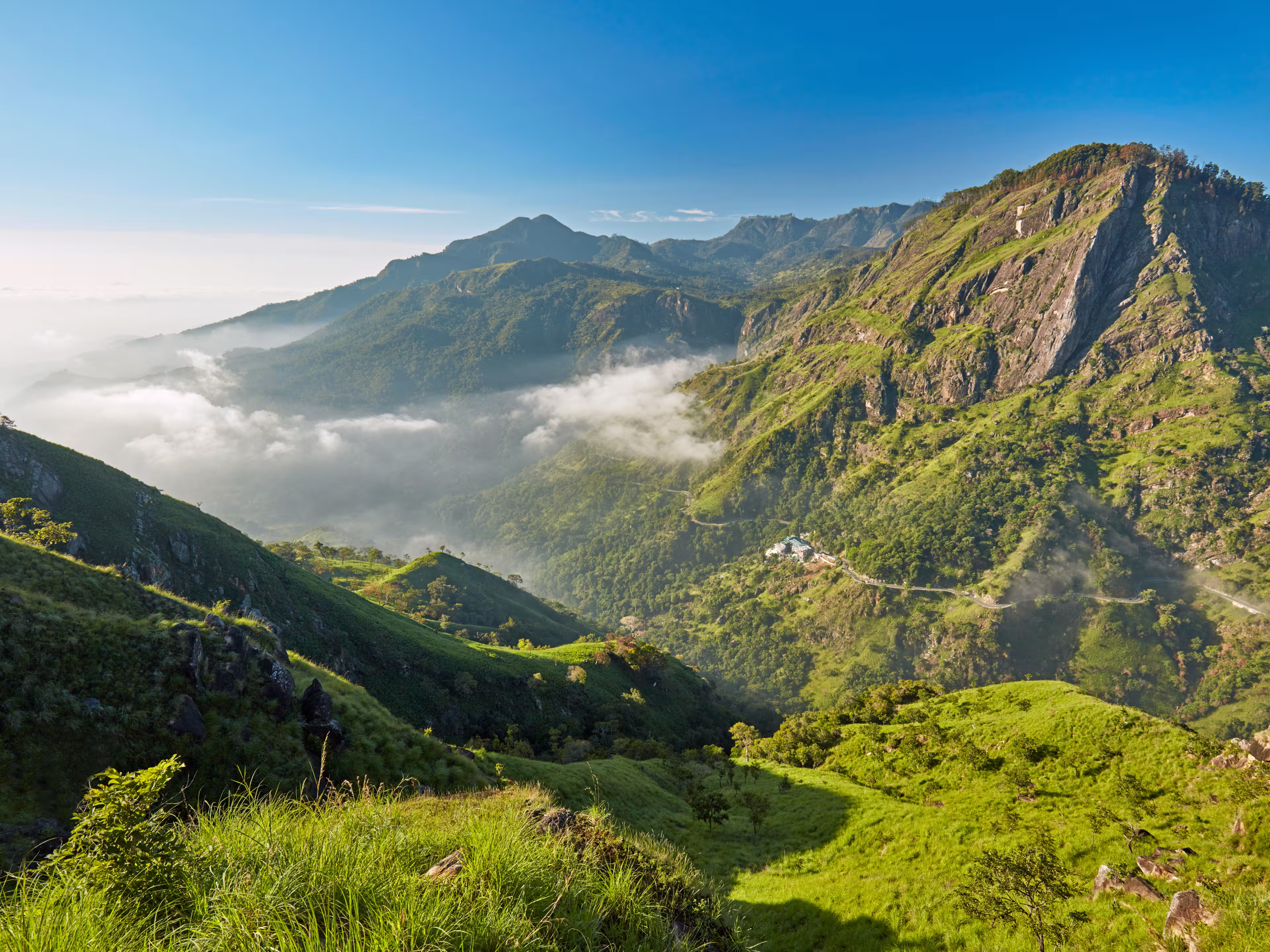 Sri Lanka landscapes nature background. Ella, Sri Lanka