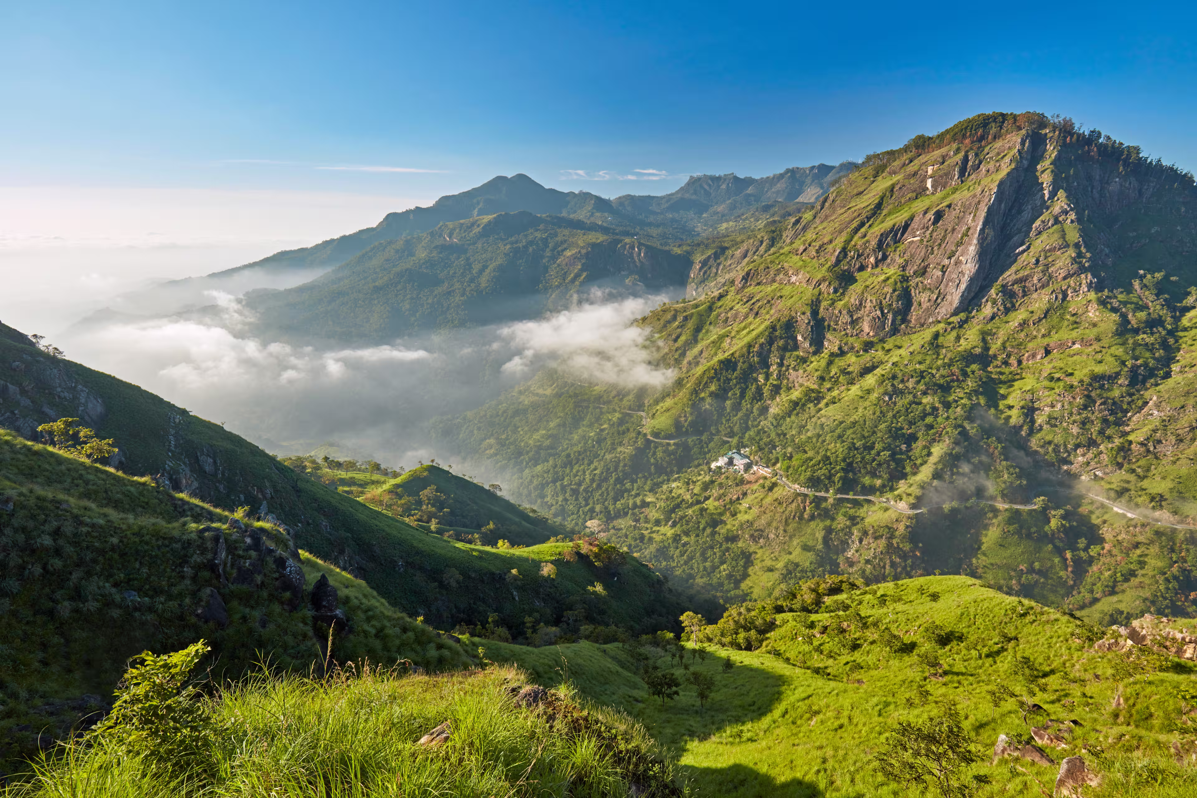 Sri Lanka landscapes nature background. Ella, Sri Lanka