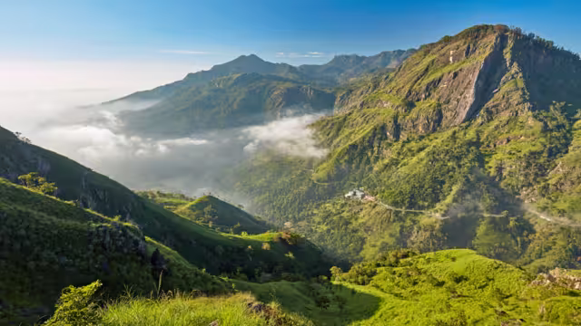 Sri Lanka landscapes nature background. Ella, Sri Lanka