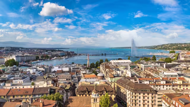 Panoramasicht auf Genf
