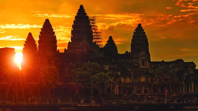 Cambodia Angkor wat sunset