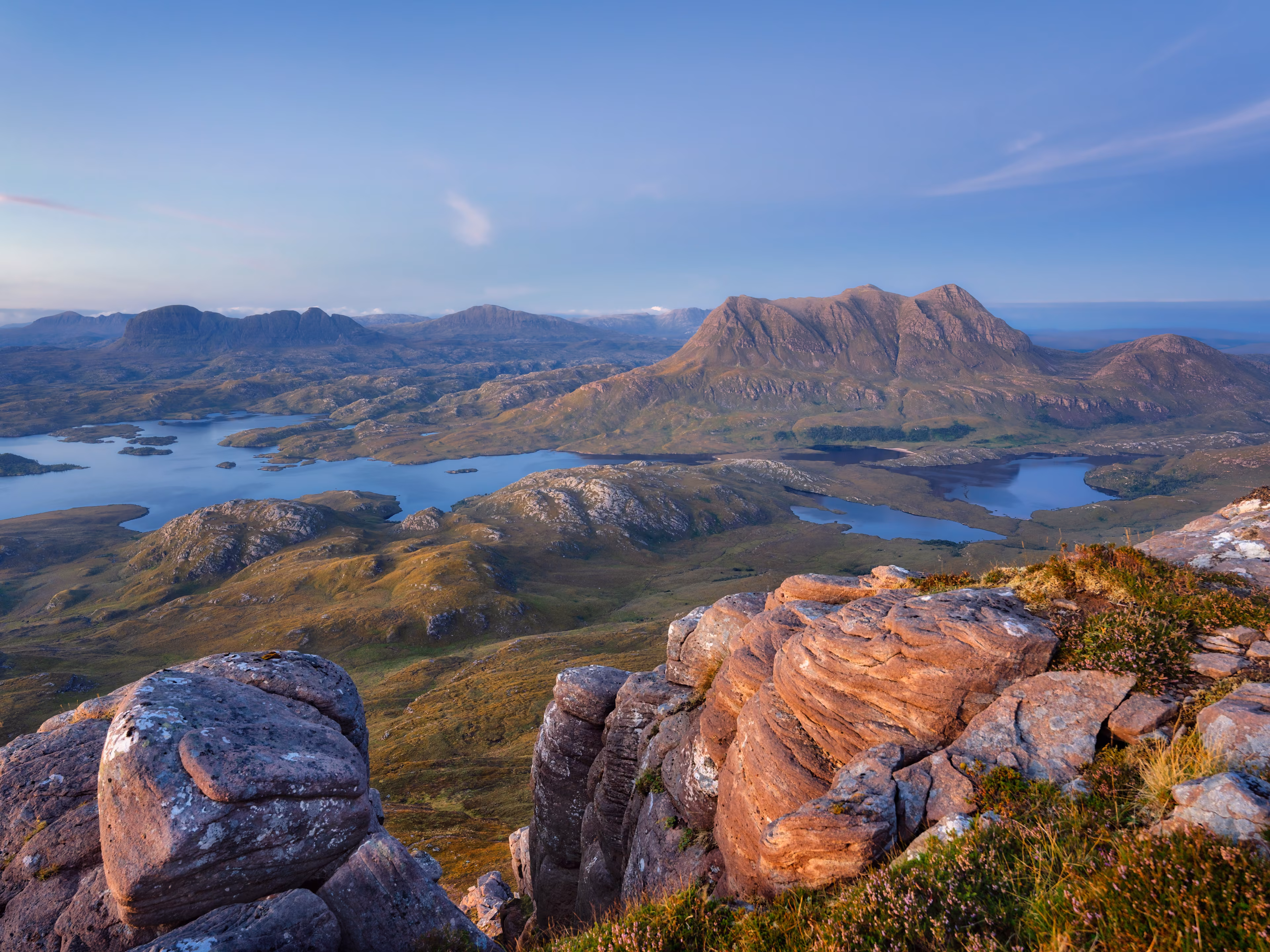 Scotish Highlands during Sunset taken in August 2020, post processed using exposure bracketing