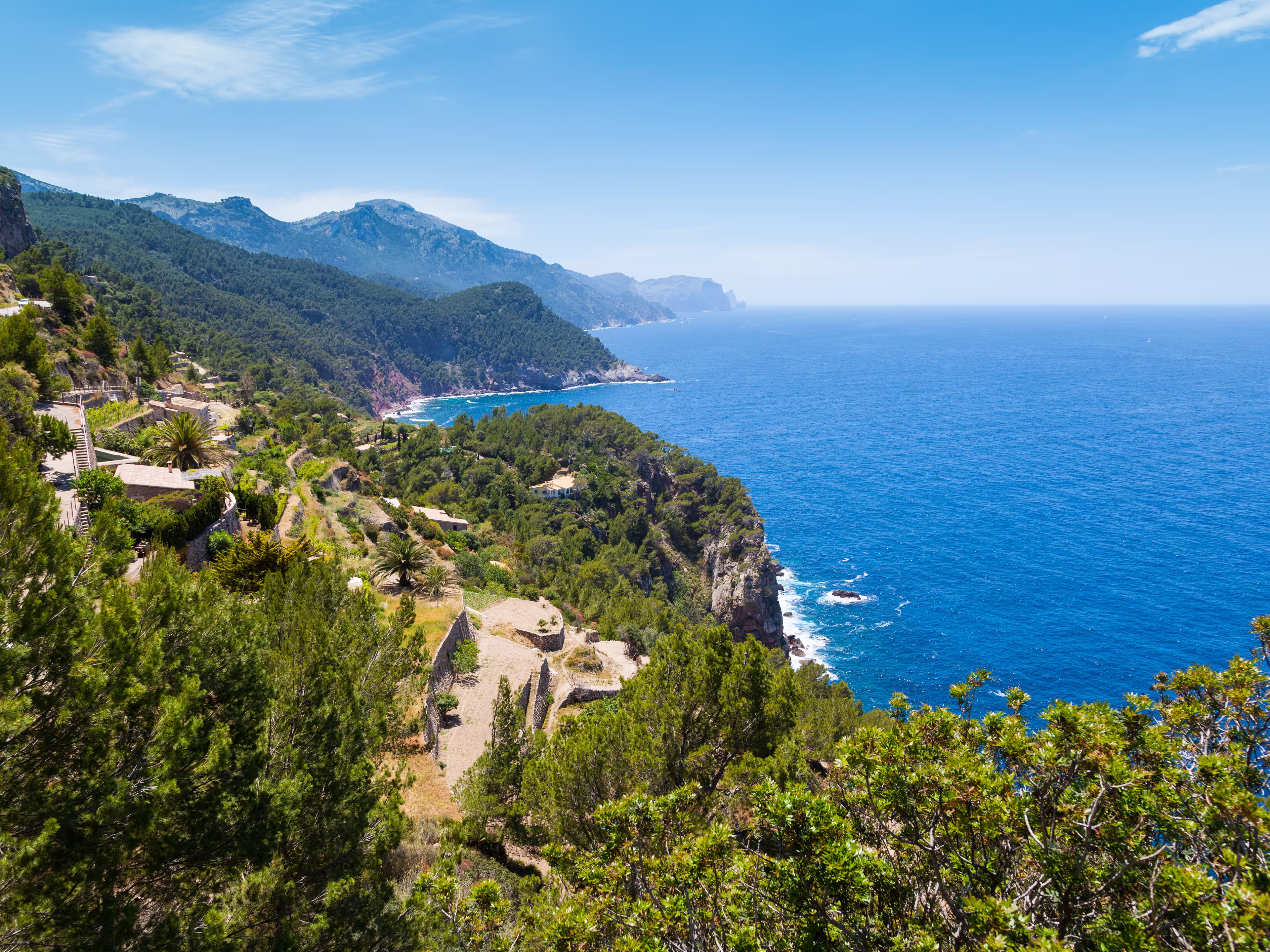 Tramuntana Mountain Range in Majorca North Coast from Verger Viewpoint