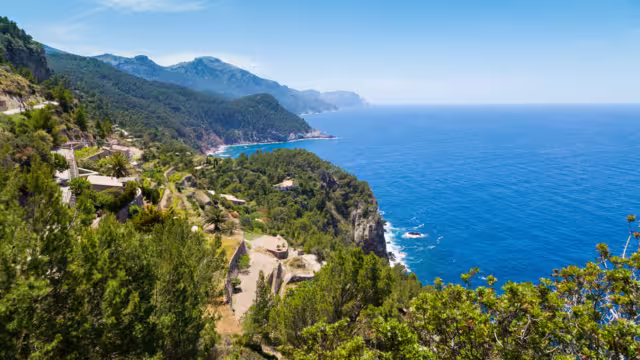 Tramuntana Mountain Range in Majorca North Coast from Verger Viewpoint