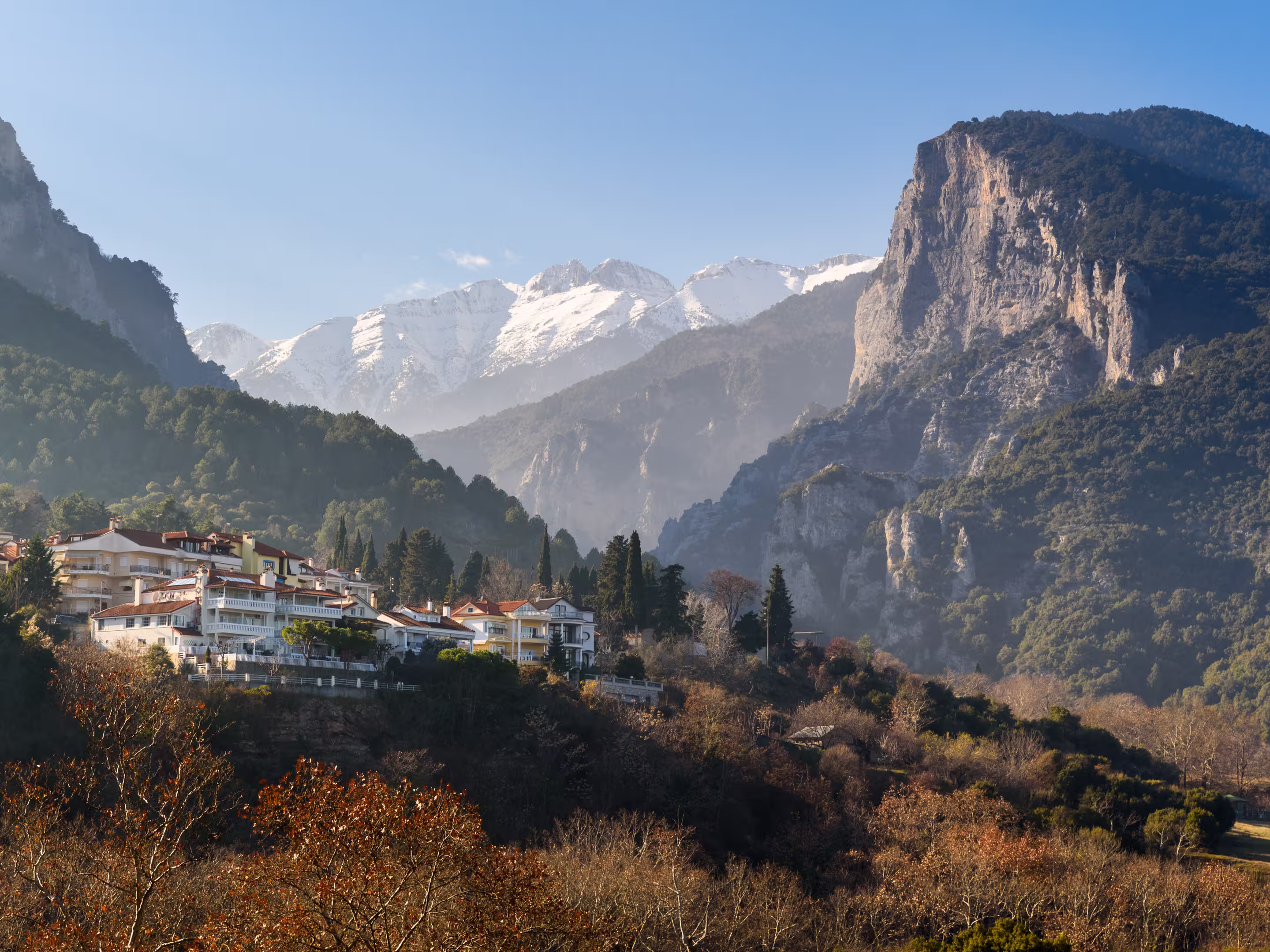 Olympos und Litochoro