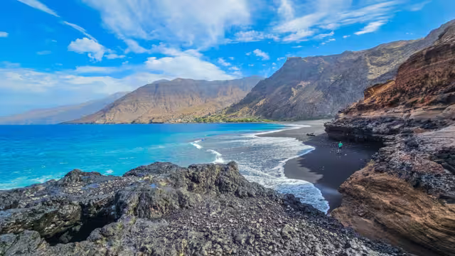 Beach of Tarrafal on Santo Antao Island, Cape Verde